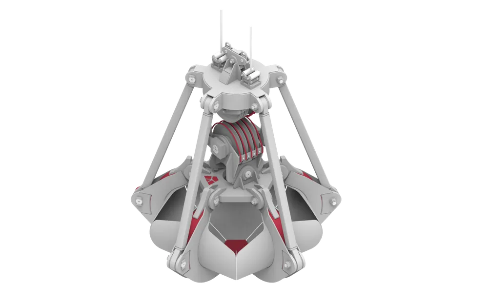 Mechanical Orange Peel Grab - Closed Position