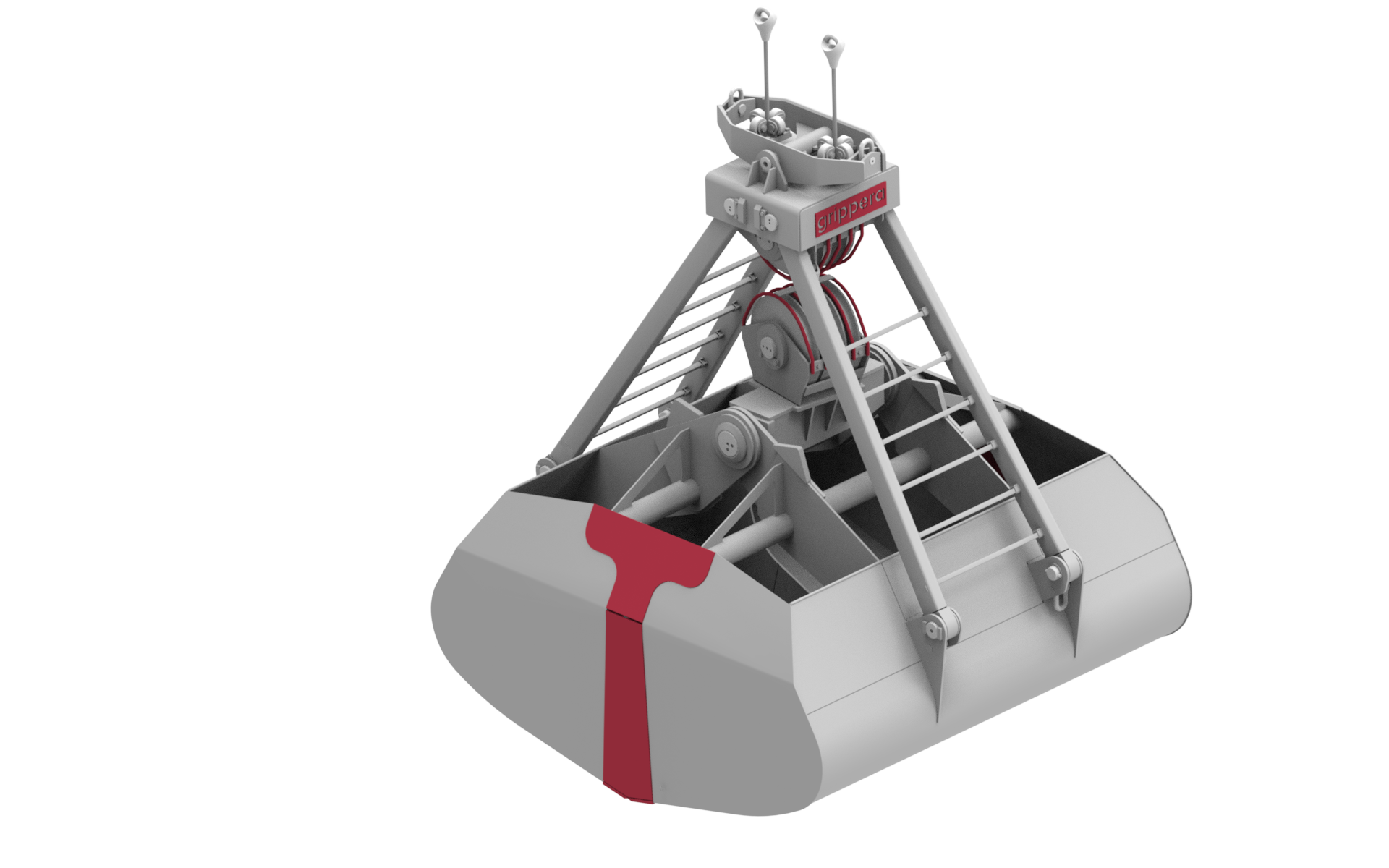 Mechanical Rehandling Grab - Closed Position